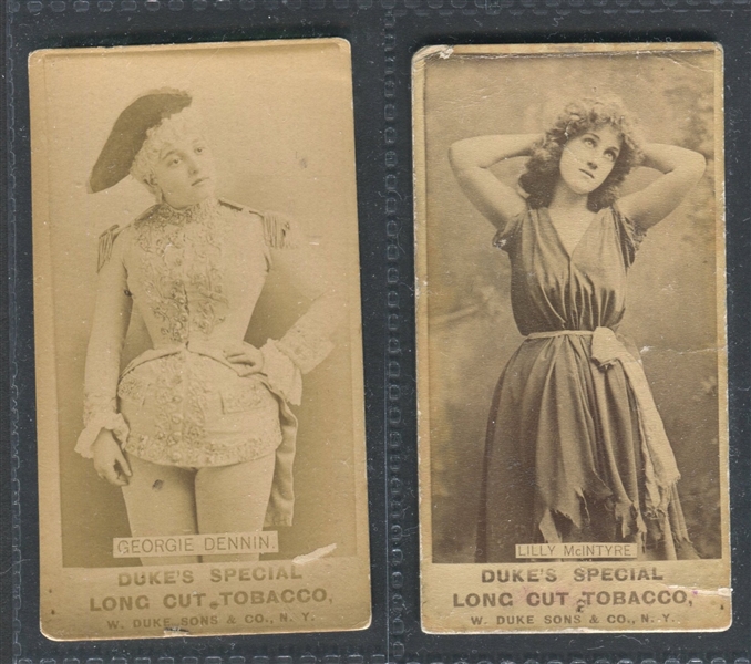 N151 Duke Long Cut Special Actresses Lot of (3) Cards