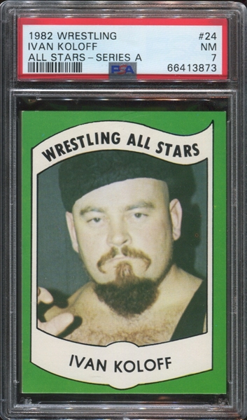 1982 Wrestling All-Stars #24 Ivan Koloff PSA7 NM