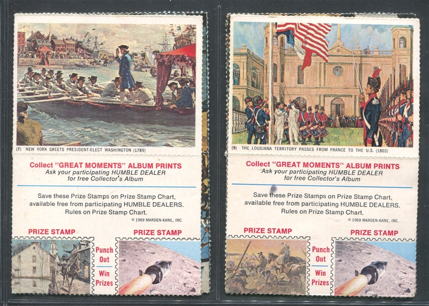 UO60 Humble Oil Great Moments in American History Lot of (12) Different