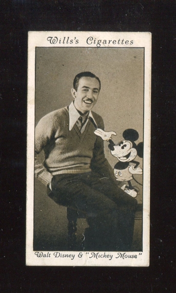 1931 W.D. & H.O. Wills Walt Disney / Mickey Mouse #24 Cinema Stars - Series 3