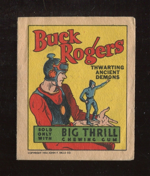 R24 Goudey Big Thrill Booklets Buck Rogers #1 Thwarting Ancient Demons