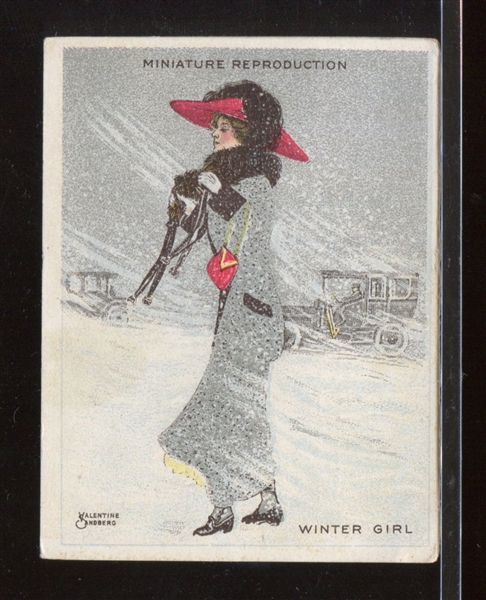 T32 Richmond Straight Cut Artistic Pictures Winter Girl Type Card