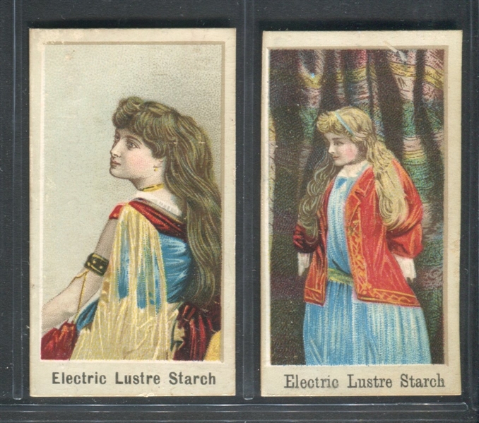 F-UNC Electric Lustre Starch Actresses Lot of (2) Cards