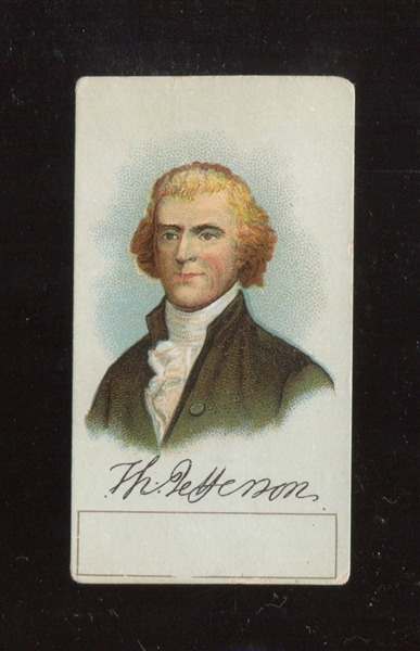 N309 Presidential Cards - Thomas Jefferson (Blank Back)