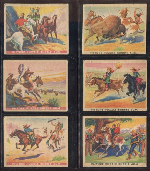 R172 Gum Inc Wild West Series Lot of (10) Cards