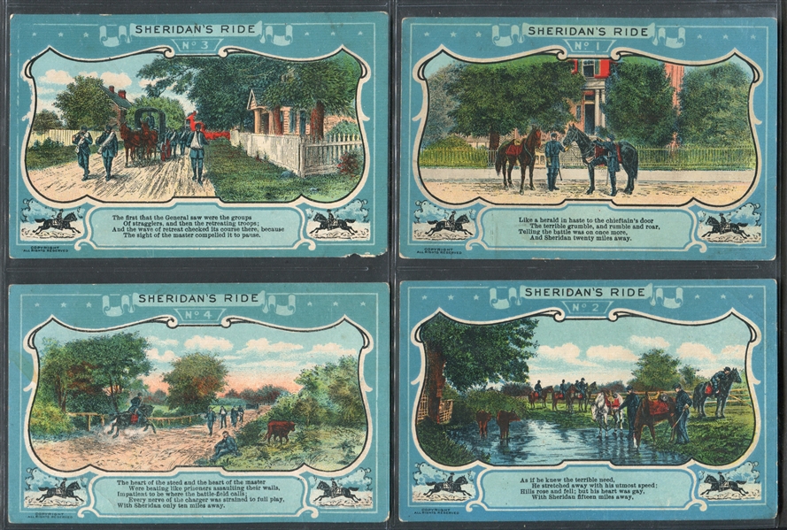 Interesting Sheridan's Ride Post Card Set of (10)