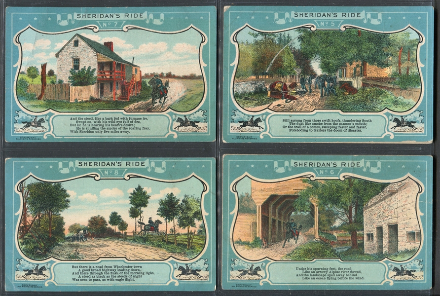 Interesting Sheridan's Ride Post Card Set of (10)