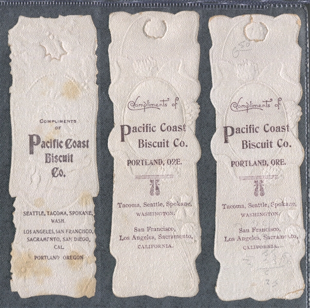 F-UNC Pacific Coast Biscuits Children/Scenes Bookmark-Style Trade Cards (7 Different)