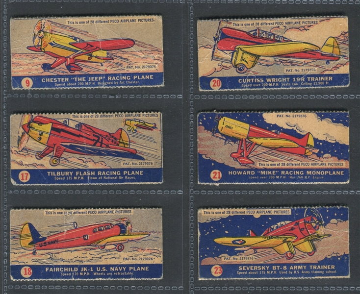 R8-1 Peco Candies Airplanes Lot of (6) Different