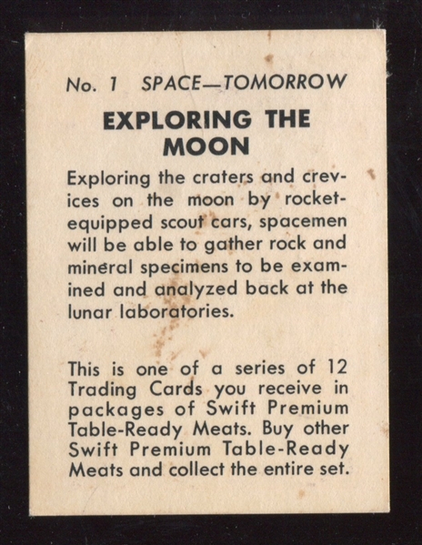 F187-2 Swift Premium Franks Space-Tomorrow #1 Exploring the Moon