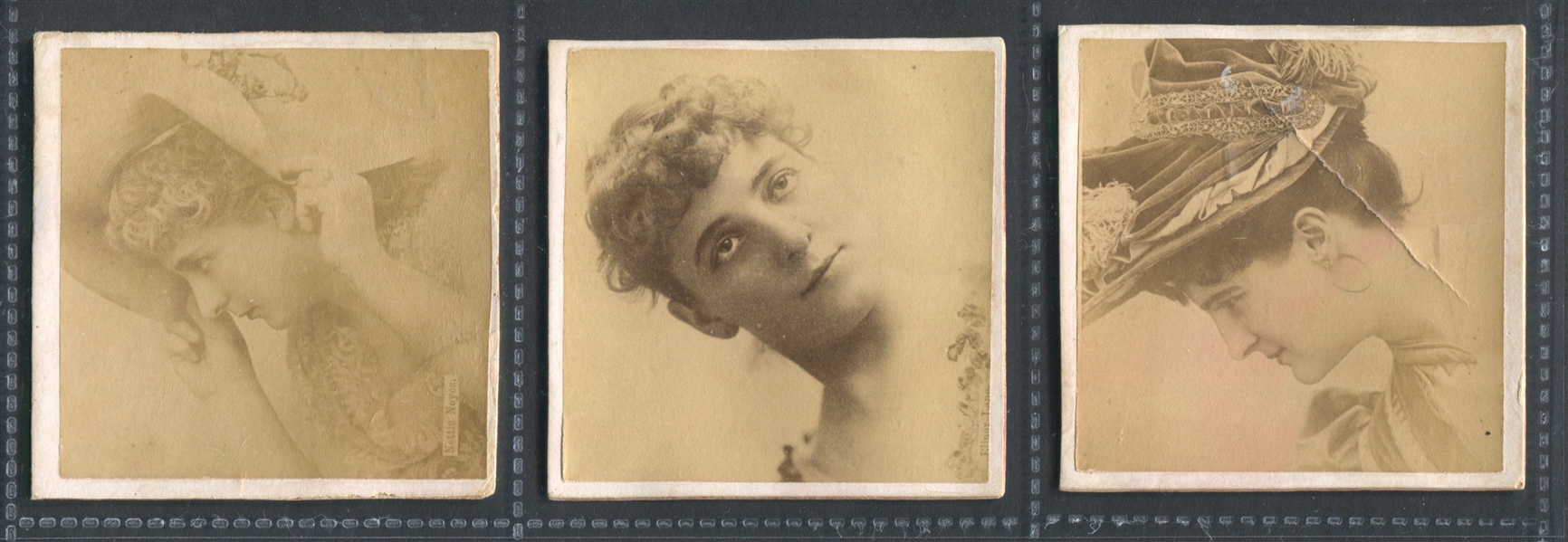 N152 Duke Photographs from Life Actresses Lot of (3) Cards
