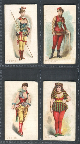 N182 W.S. Kimball Ballet Queens Lot of (4) Cards 