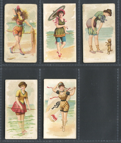 N187 W.S. Kimball Fancy Bathers Lot of (5) Cards