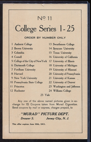 T6 Murad Cabinet Princeton Type Card