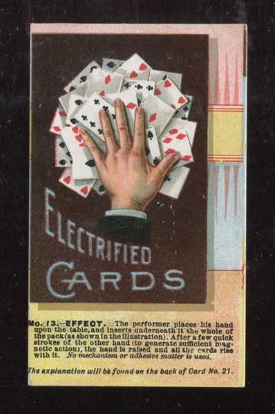 N138 Duke Honest Long Cut Tricks with Cards #13 Type Card