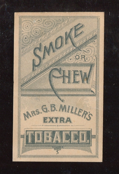 N476 Mrs. G. B. Miller Actresses and Celebrities General Sheridan Type Card
