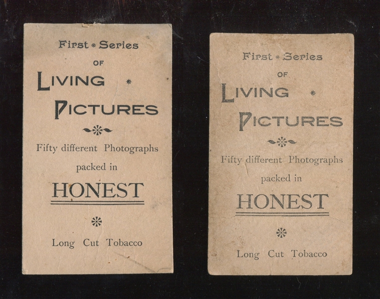N153 Duke Honest Long Cut Living Pictures Lot of (2) Cards