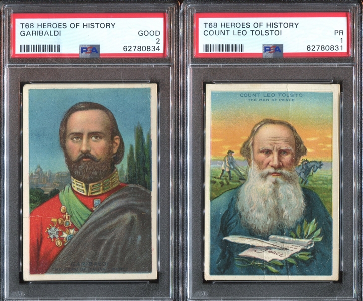 T68 Royal Bengals Heroes of History Lot of (2) PSA-Graded Cards