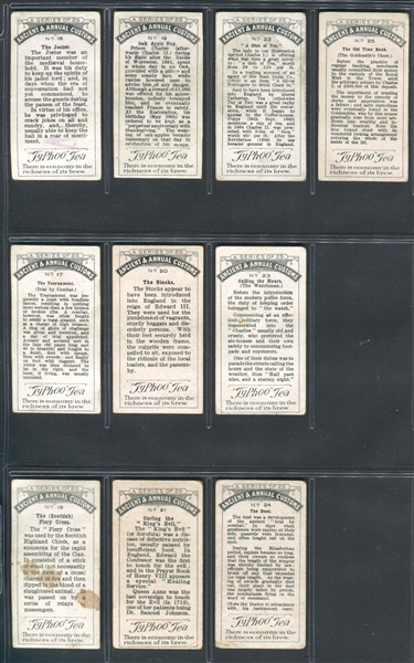 1922 Typhoo Tea Ancient & Annual Customs Complete Set of (25) Cards