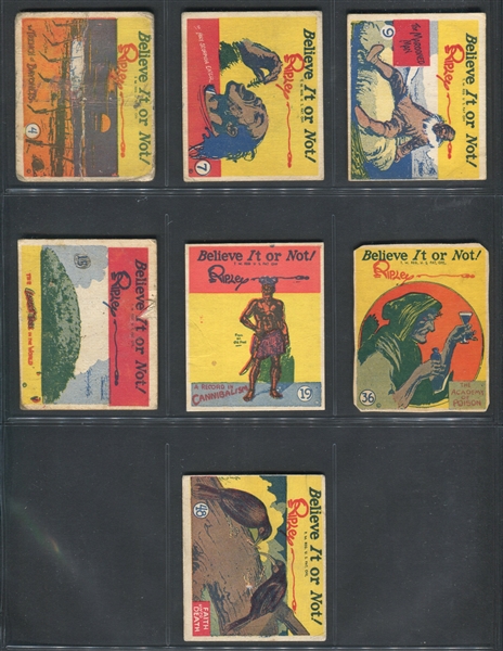 R21 Wolverine Gum Believe it or Not Lot of (7) Cards with (2) High Number