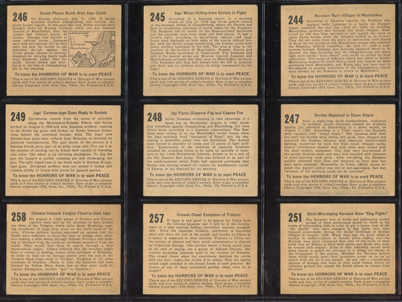 R69 Gum Inc. Horrors of War Lot of (16) High Series Cards