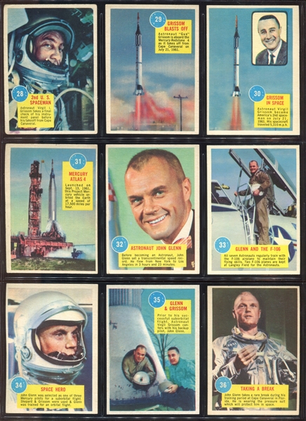 1963 Topps Astronaut Complete Set of (55) Cards