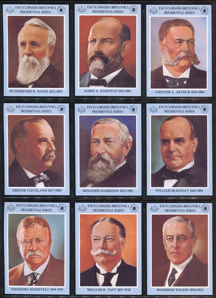 1991 Encyclopedia Brittanica Presidents Complete Set of (41) Cards