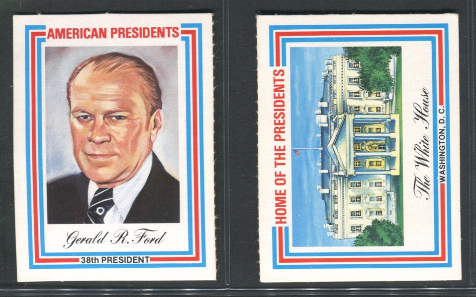 1975 Visual Panagraphics Presidents Complete Set of (38) Individual Cards