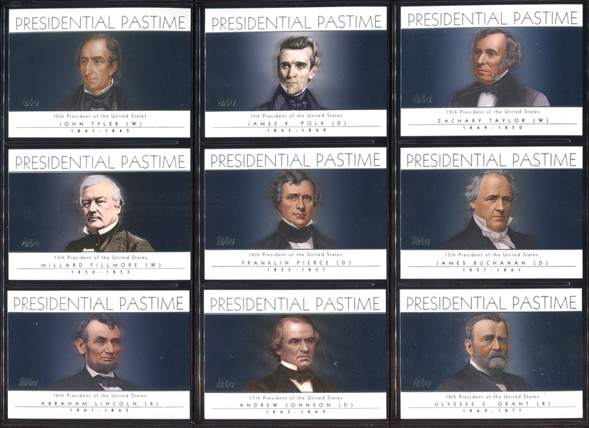 2004 Topps Presidential Pastime Complete Set of (42) Cards