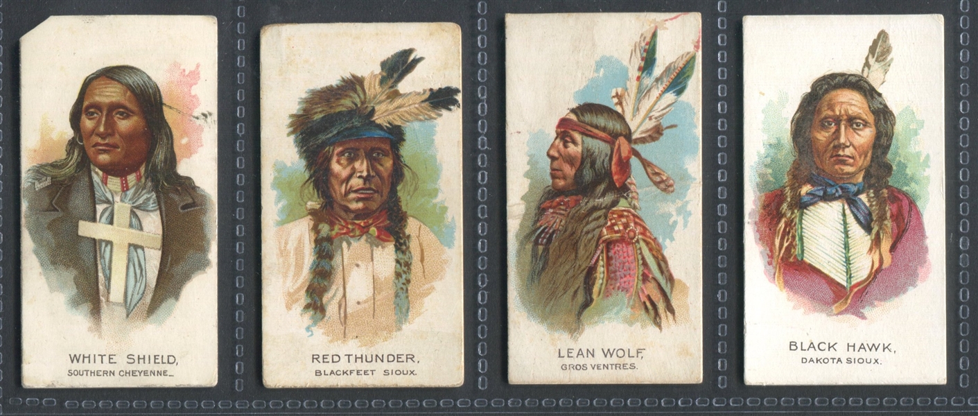 N2 Allen & Ginter Celebrated Indian Chiefs Lot of (14) Cards