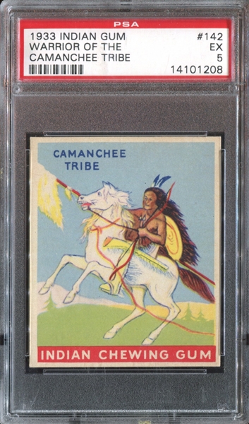 R73 Goudey Indian #142 Warrior of Camanchee Tribe PSA5 EX (S48 low skip)