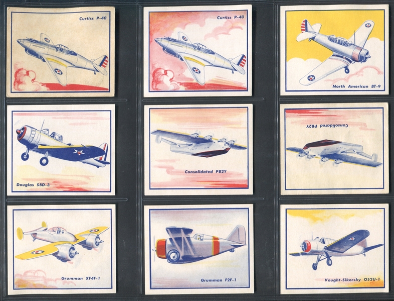 R47 Shelby Gum Fighting Planes Lot of (23) With Variations