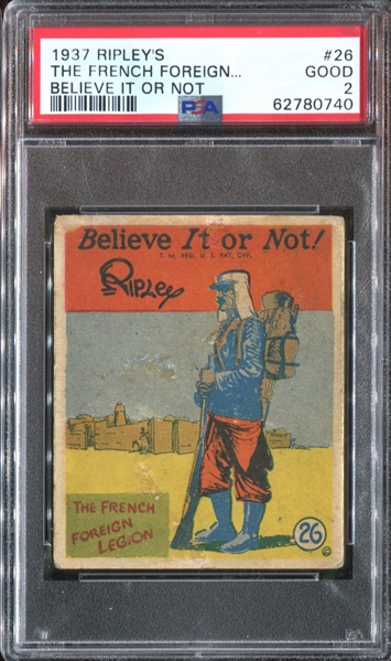 R21 Wolverine Gum Believe it or Not #26 French Foreign Legion PSA2 Good