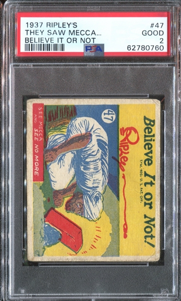 R21 Wolverine Gum Believe it or Not #47 They Saw Mecca PSA2 Good (High Series)