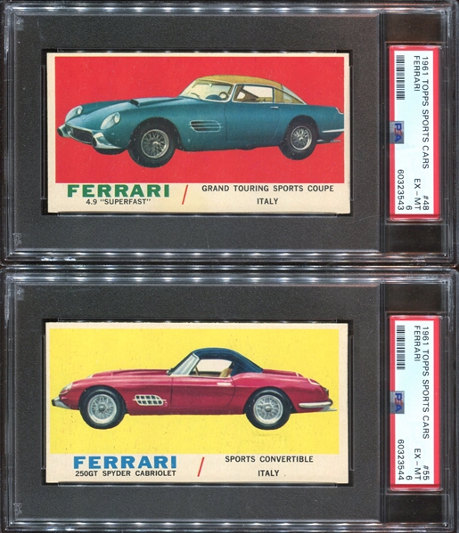 1961 Topps Cars PSA-Graded Lot of (25) Cards