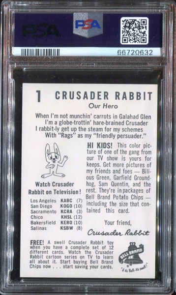 F394-1 Bell Brand Crusader Rabbit #1 Crusader Rabbit PSA6 EX-MT