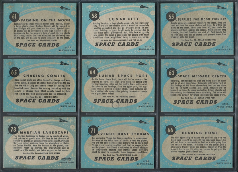 1957 Topps Space Lot of (40) Cards 