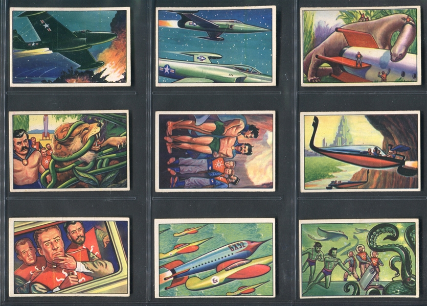 1951 Bowman ”Jets, Rockets & Spacemen” 2nd Series Lot of (16) Cards