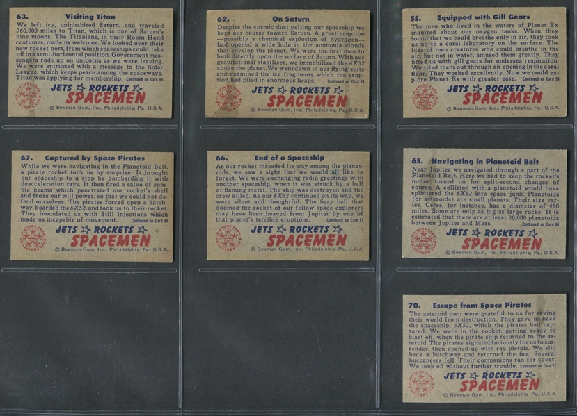1951 Bowman ”Jets, Rockets & Spacemen” 2nd Series Lot of (16) Cards