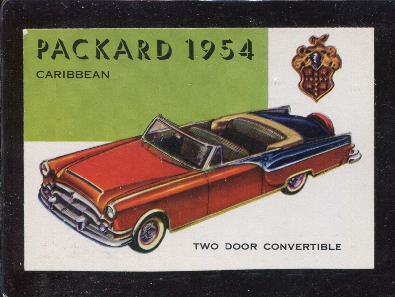 1954 Topps ”World on Wheels ” #163 Packard Caribbean EX
