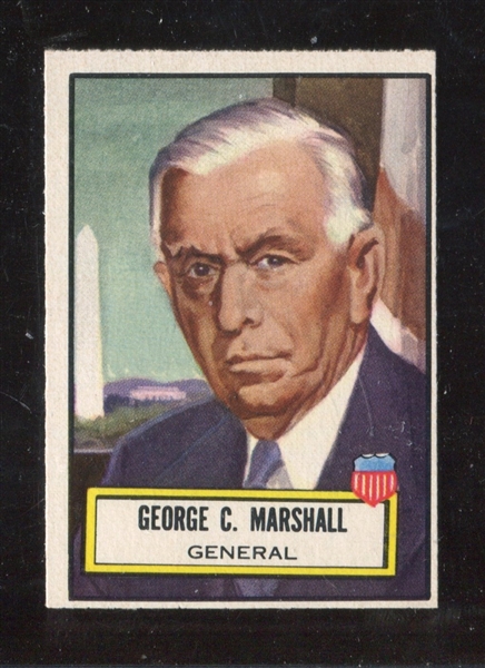 1952 Topps ”Look ‘n See” #107 George C. Marshall NM (OC)