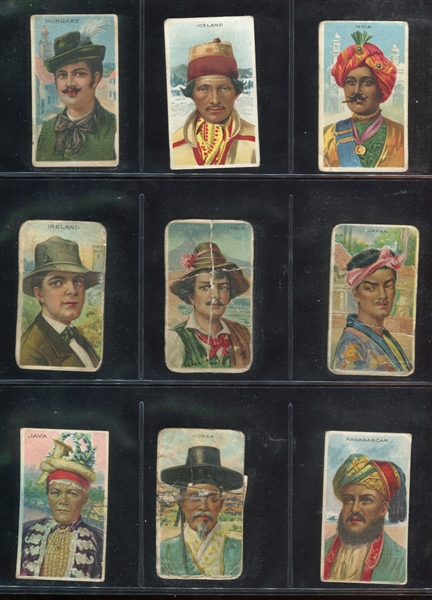 T113 Types of Nations Mixed Back Complete Set of (50) Cards
