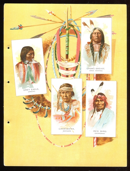 A2 Allen & Ginter American Indian Chiefs Near Complete Disassembled Album