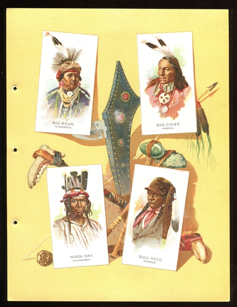 A2 Allen & Ginter American Indian Chiefs Near Complete Disassembled Album