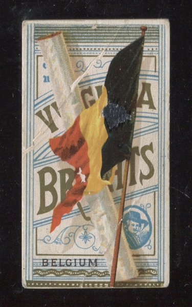 N9 Allen & Ginter Flags of All Nations Belgium Fancy Card