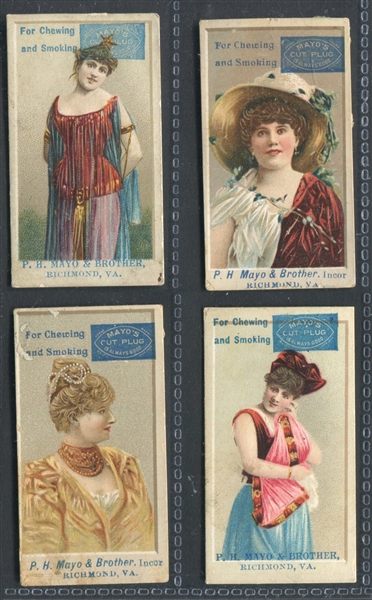 N488A Mayo Cut Plug Actresses Lot of (4) Cards