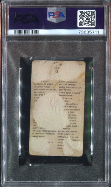 N184 Kimball Champions of Games and Sports Lot of (2) PSA-Graded Cards