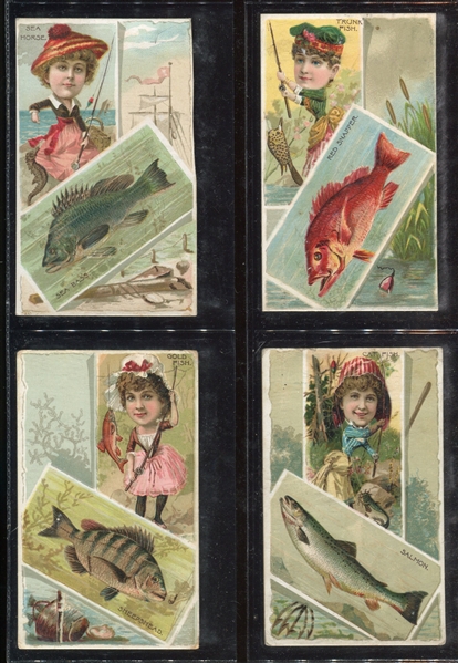 N108 Duke Honest Long Cut Fishes and Fishing Complete Set of (25) Cards