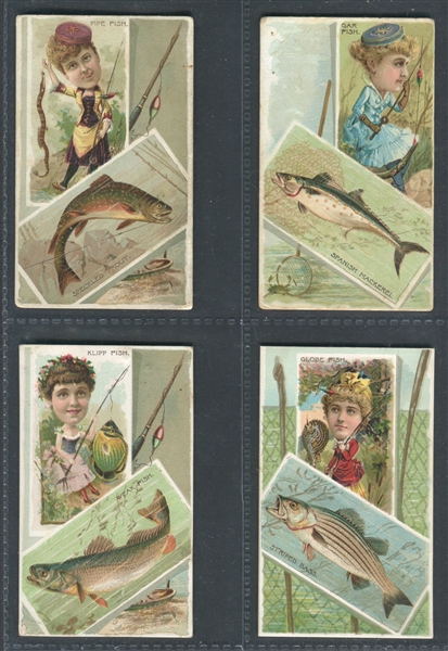 N108 Duke Honest Long Cut Fishes and Fishing Complete Set of (25) Cards