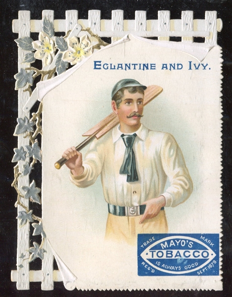 Phenomenal Mayo Cut Plug Die Cut Trade Card with Cricket Player Image